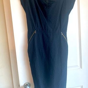 Nina Ricci black crepe dress